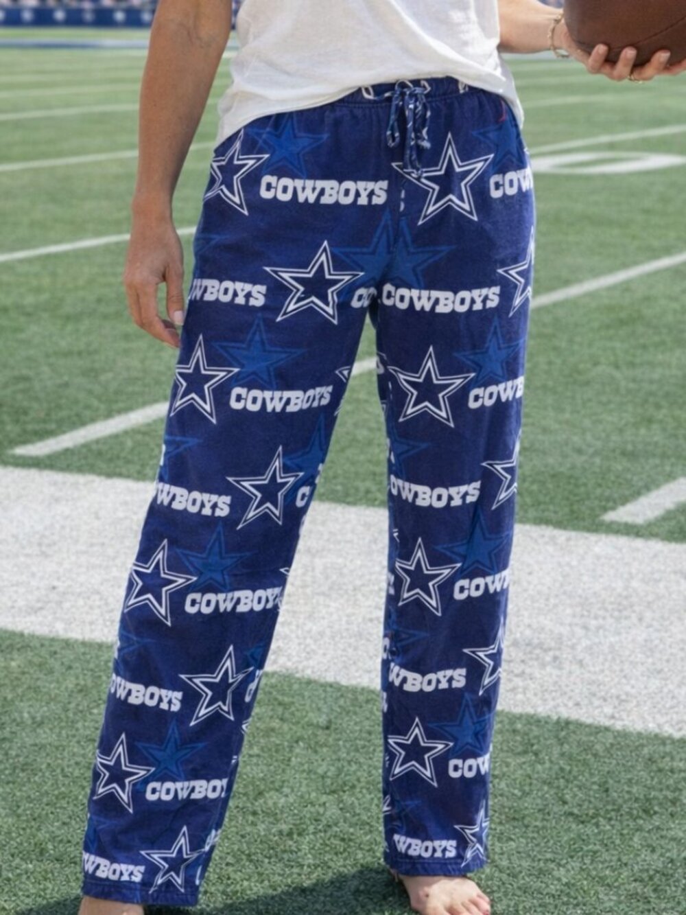 Adults Medium Dallas Cowboys Lounge Pants Football Sports Apparel Blue Unisex